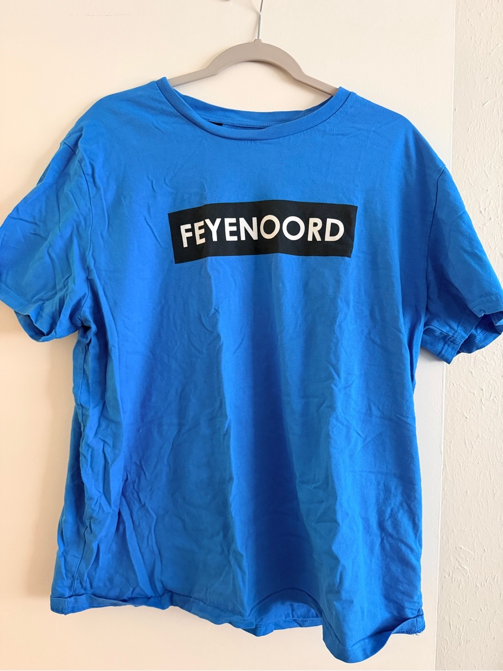 Feyenoord Rotterdam Bright Blue Graphic Tee US XL/EU XXL